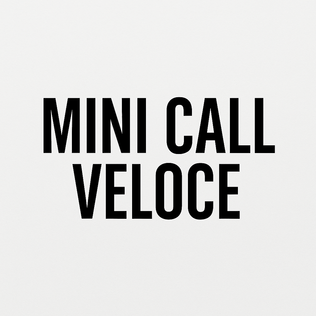 Mini call veloce. Aggiornamento posti 13/08 • Centro Studi Socrate